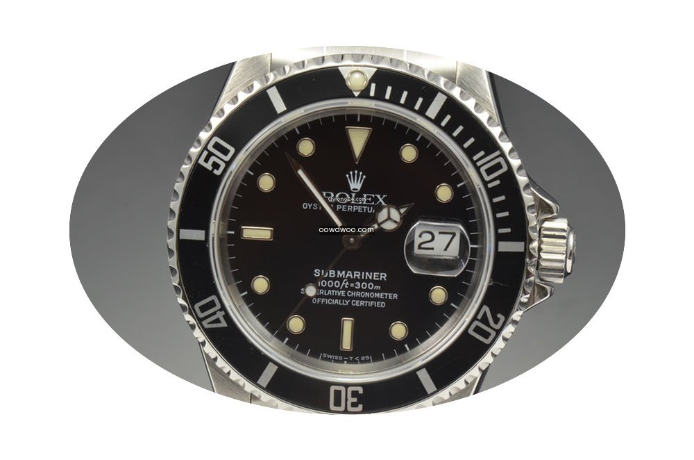 Rolex Submariner Date SS Tritium Patina ...