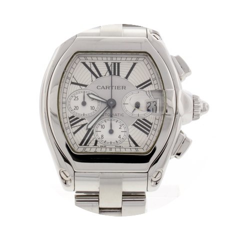 Cartier Roadster Chronograph XL Steel Me...