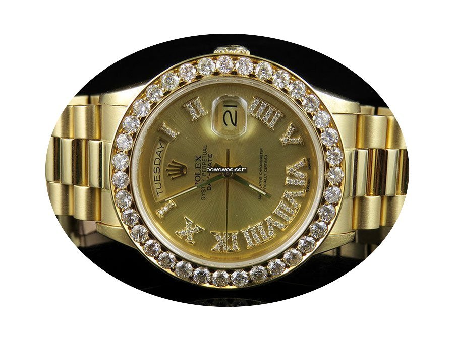 Rolex 18K Mens Yellow Gold Rolex Preside...