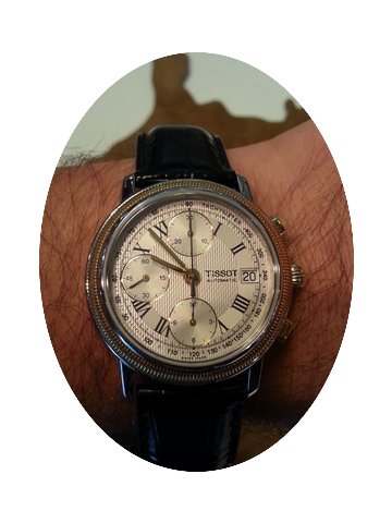 Tissot Bridgeport steel gold...