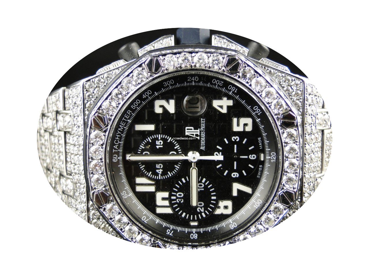 Audemars Piguet Mens Iced Out Royal Oak ...