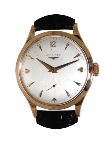 Longines In Oro Giallo E Pelle, 35mm...