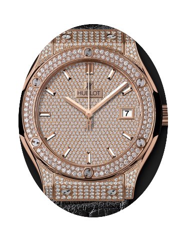 Hublot Classic Fusion King Gold Full Pav...