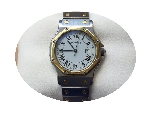 Cartier Santos Ronde Automatik Stahl/Gol...
