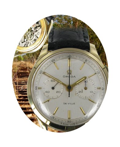 Omega Chronograph Gelbgold...