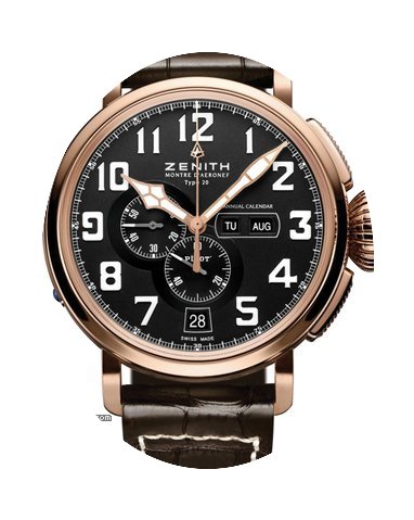 Zenith Pilot Annual Calendar Titanium an...