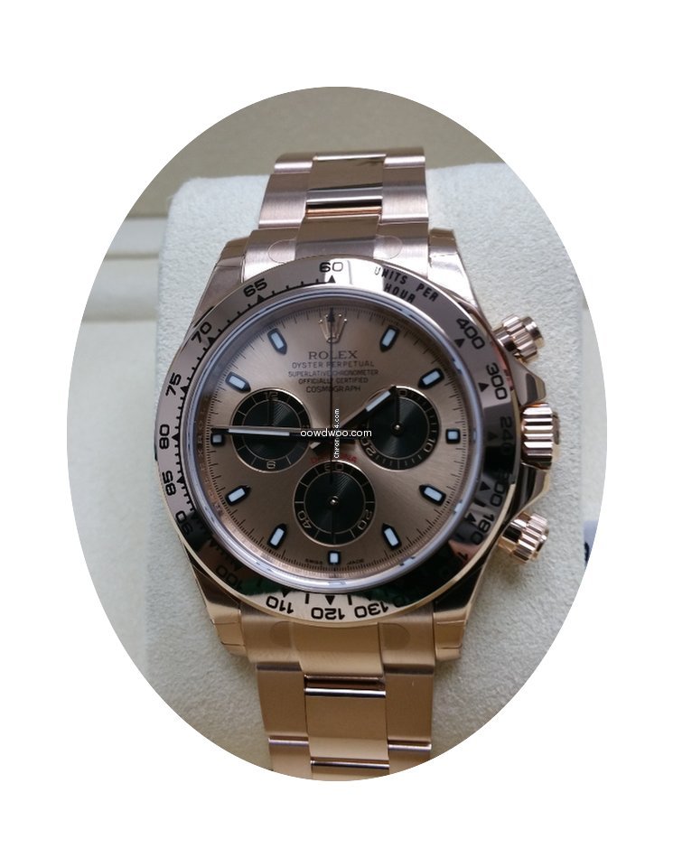Rolex Full Everose Gold Pink Dial 116505...