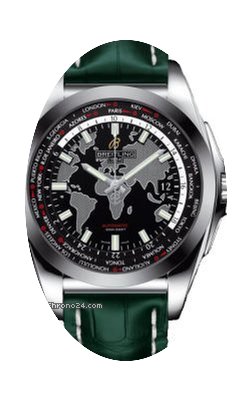 Breitling Galactic Unitime Black Dial Gr...