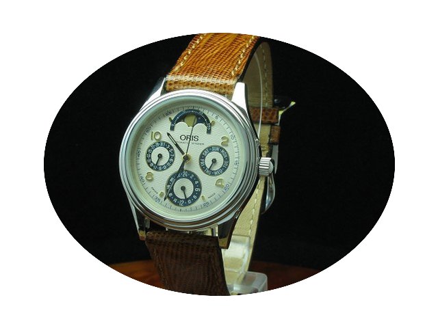 Oris Winder Edelstahl Mondphase Automati...