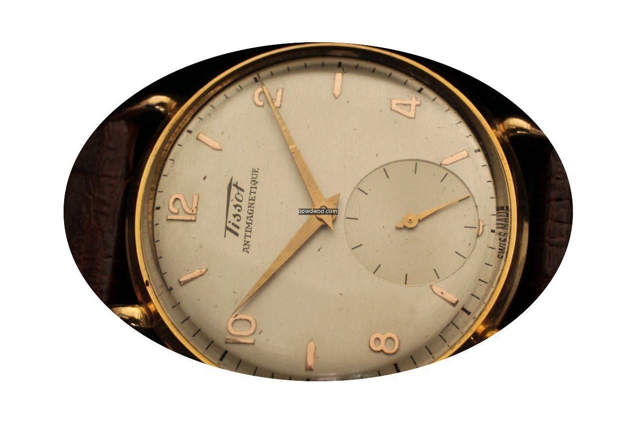 Tissot Oversized 35mm yellow gold fancy ...