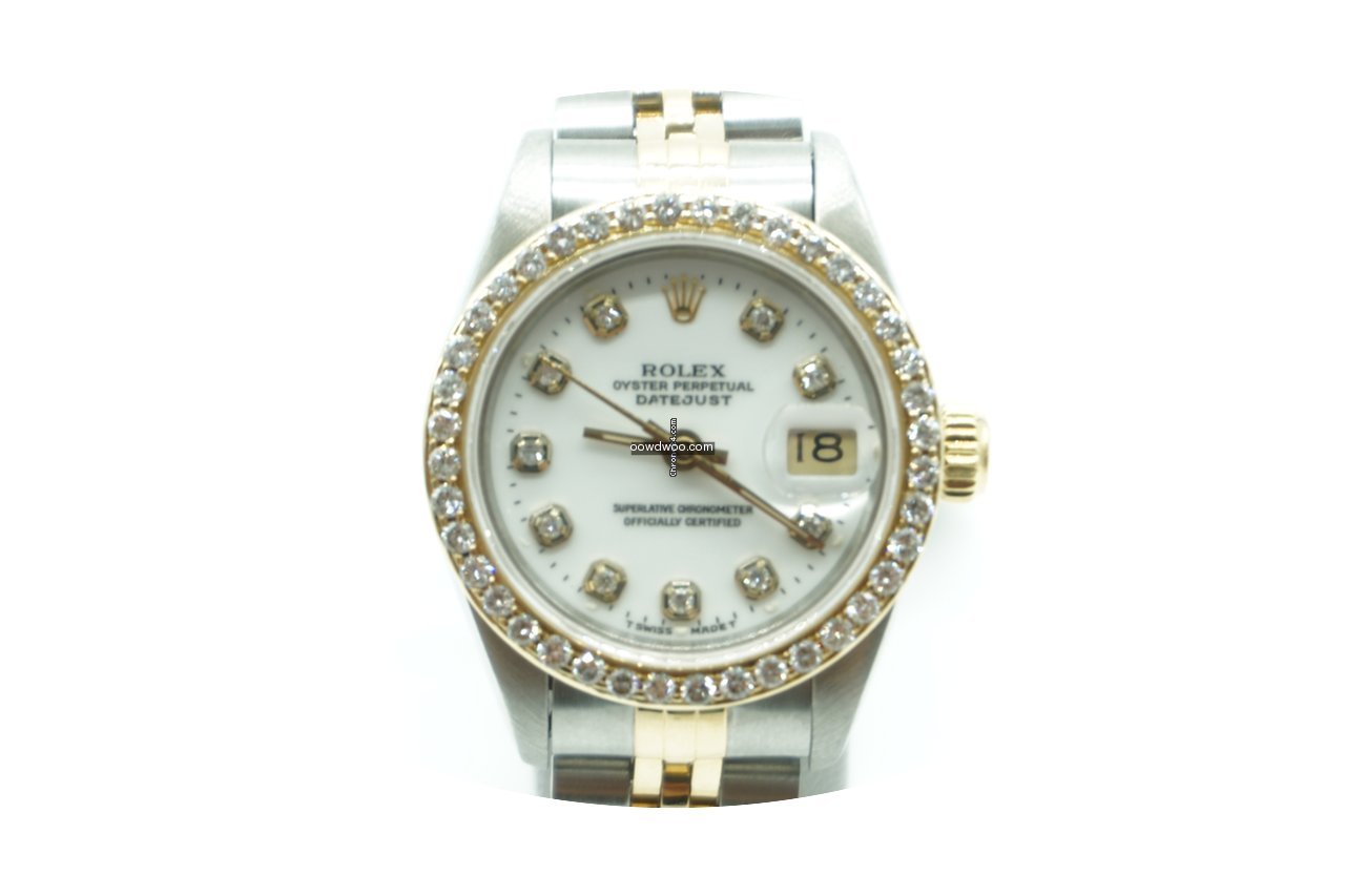 Rolex Datejust 26mm 18k/SS Diamond Dial ...