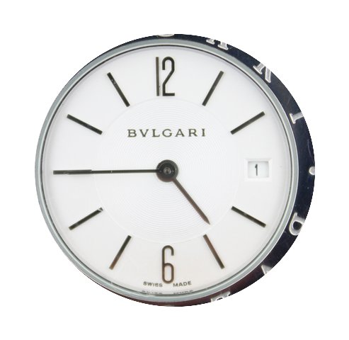 Bulgari steel white dial, quartz with da...