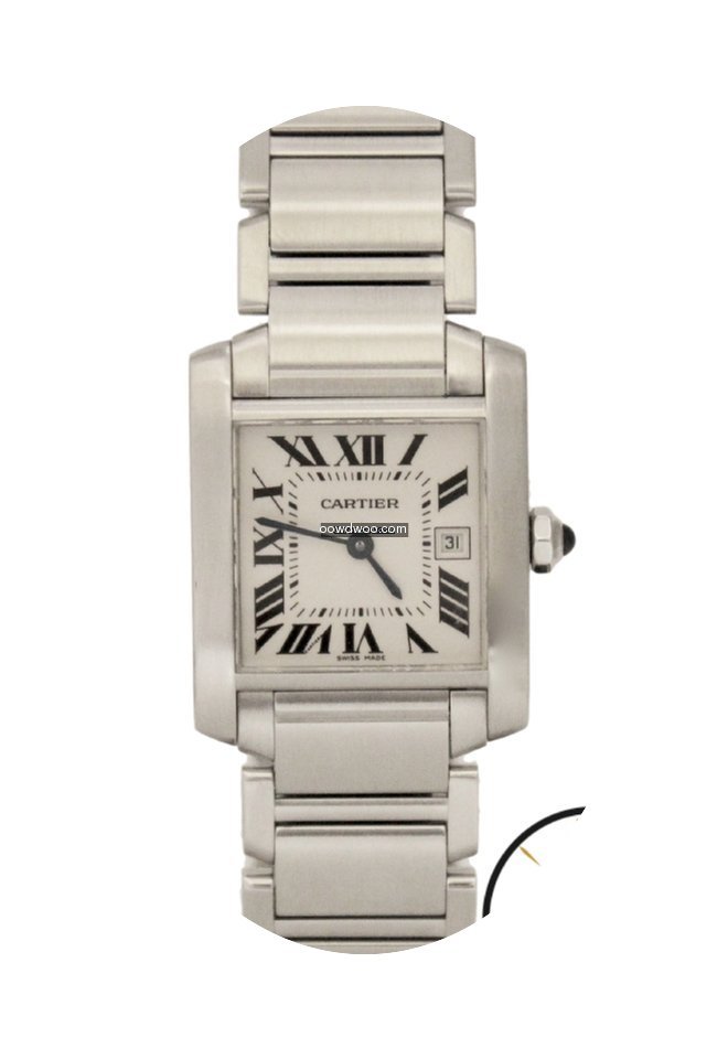 Cartier Tank Francaise Mid-Size Stainles...