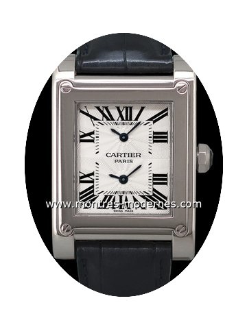 Cartier Tank À Vis Dual Time Réf.w1534...