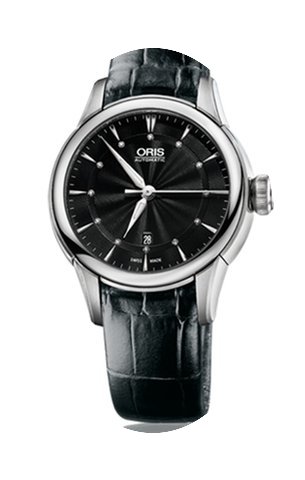 Oris Artelier Date Diamonds Black Dial a...