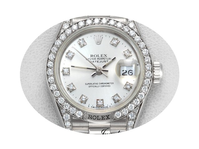 Rolex LADY DATEJUST WEISSGOLD 750 DIAMAN...