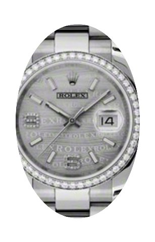 Rolex Datejust 36 116244-SLVWDO Silver W...