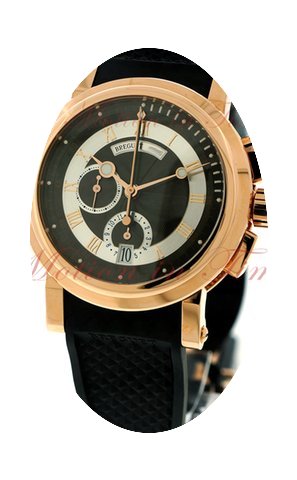 Breguet Marine II Chronograph, Black-Sil...