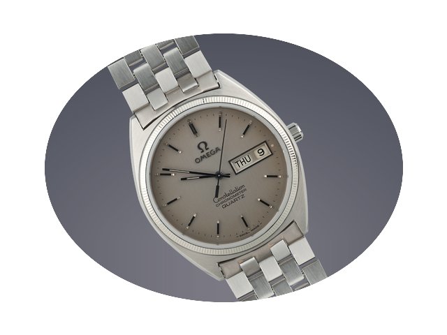 Omega Constellation steel quartz...