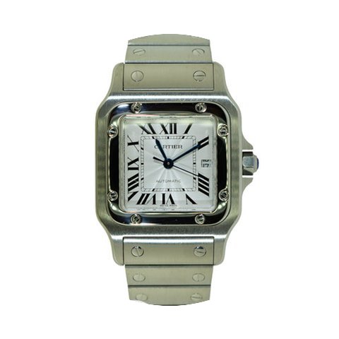 Cartier Santos Galbee on Steel Bracelet...