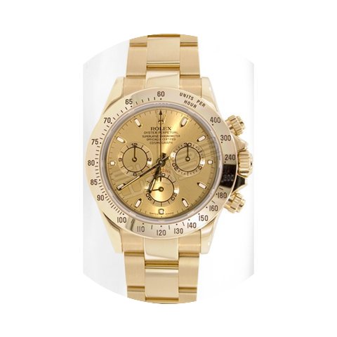 Rolex Daytona 116528 18K Yellow Gold Wit...