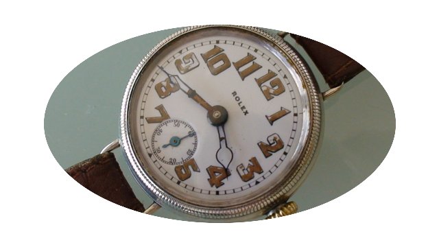 Rolex Silver WW1 Military Screw Back &am...