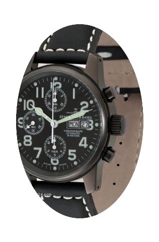 Zeno-Watch Basel Classic Pilot Black Chr...