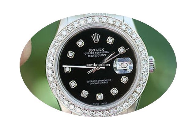 Rolex Stainless Steel Datejust 18k White...