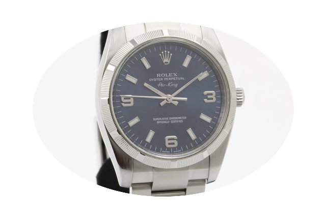 Rolex Air King blue dial - full set 2007...