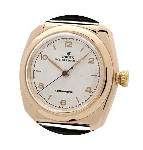 Rolex Oyster Perpetual Bubble Back 14k R...