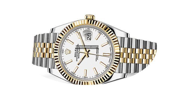 Rolex Datejust ref 126333 white dial unw...