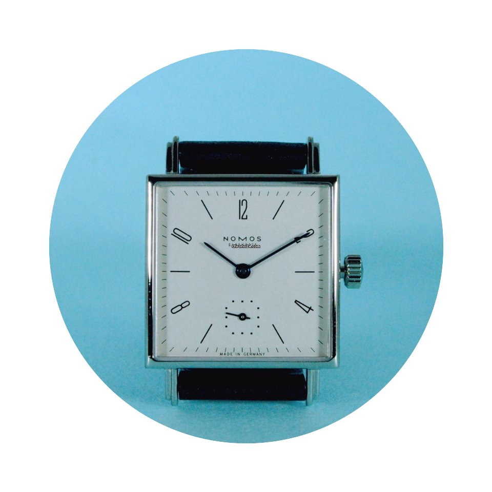 Nomos Glashütte Tetra 27 Edelstahlboden...