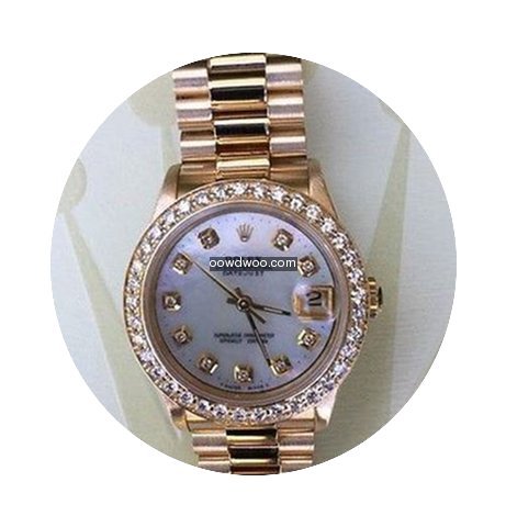 Rolex Midsize Ladies 31mm 18k Yellow Gol...