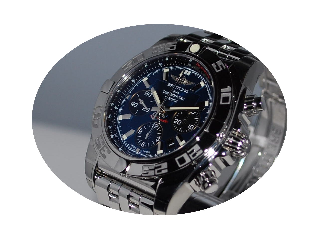 Breitling CHRONOMAT 44 01 BLACK EYE BLUE...