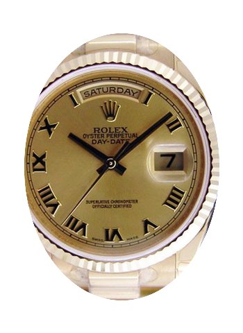 Rolex Day-Date 36 118238-GLDRFP Champagn...