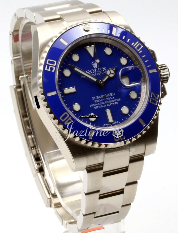Rolex Submariner 116619 Ceramic Blue 18k...