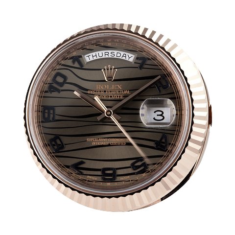 Rolex Day-Date II 41mm Rose Gold Wave 21...