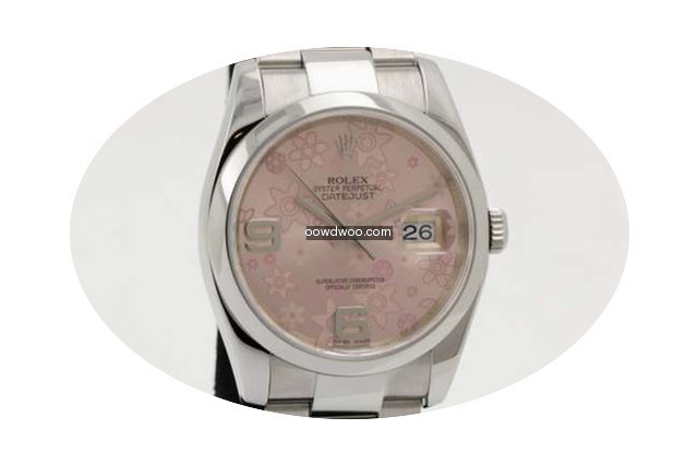 Rolex DateJust - Steel - Pink Floral Dia...