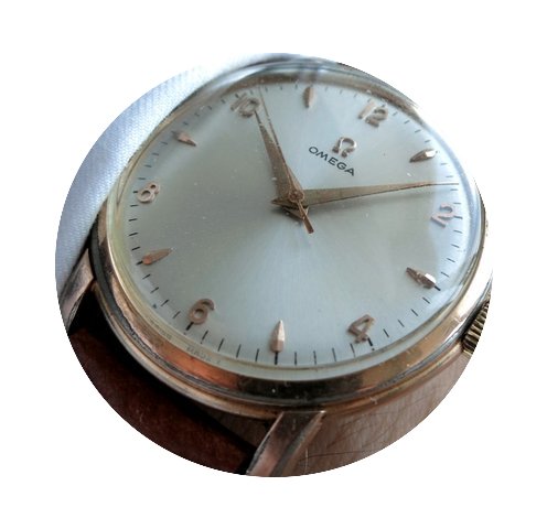 Omega Oversize - pink gold plated Handwi...