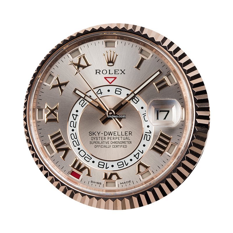 Rolex Sky-Dweller Full Rose Gold Sundust...