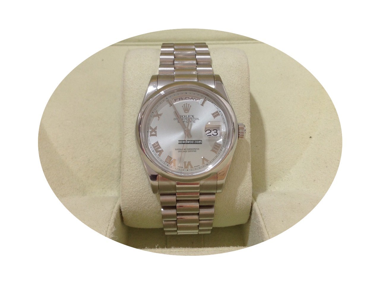 Rolex Day-Date 36mm Platinum Full Set Mi...