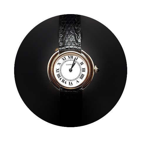 Cartier Ellipse Or gris et Jaune 18k Mé...