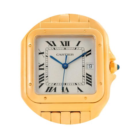 Cartier Panthere Date Xl 18k Yellow Gold...
