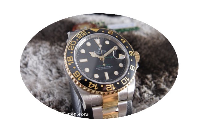 Rolex 116713LN 2-Tone GMT II GREEN Hand ...