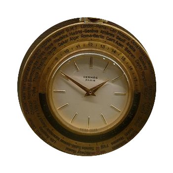 Hermès vintage pocket watch worldtime m...