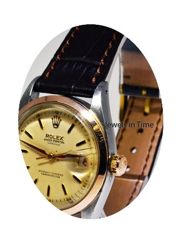 Rolex Vintage Datejust 14k Rose Gold &am...