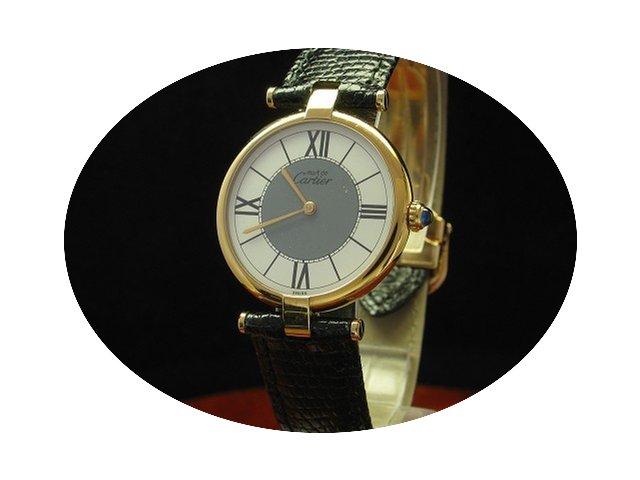 Cartier Vermeil Ronde 925 Silber Vergold...