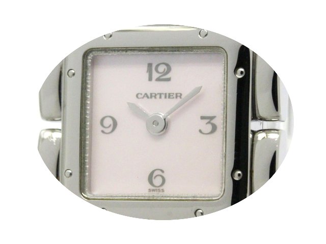 Cartier Ruban Pink Mop Dial Steel Quartz...