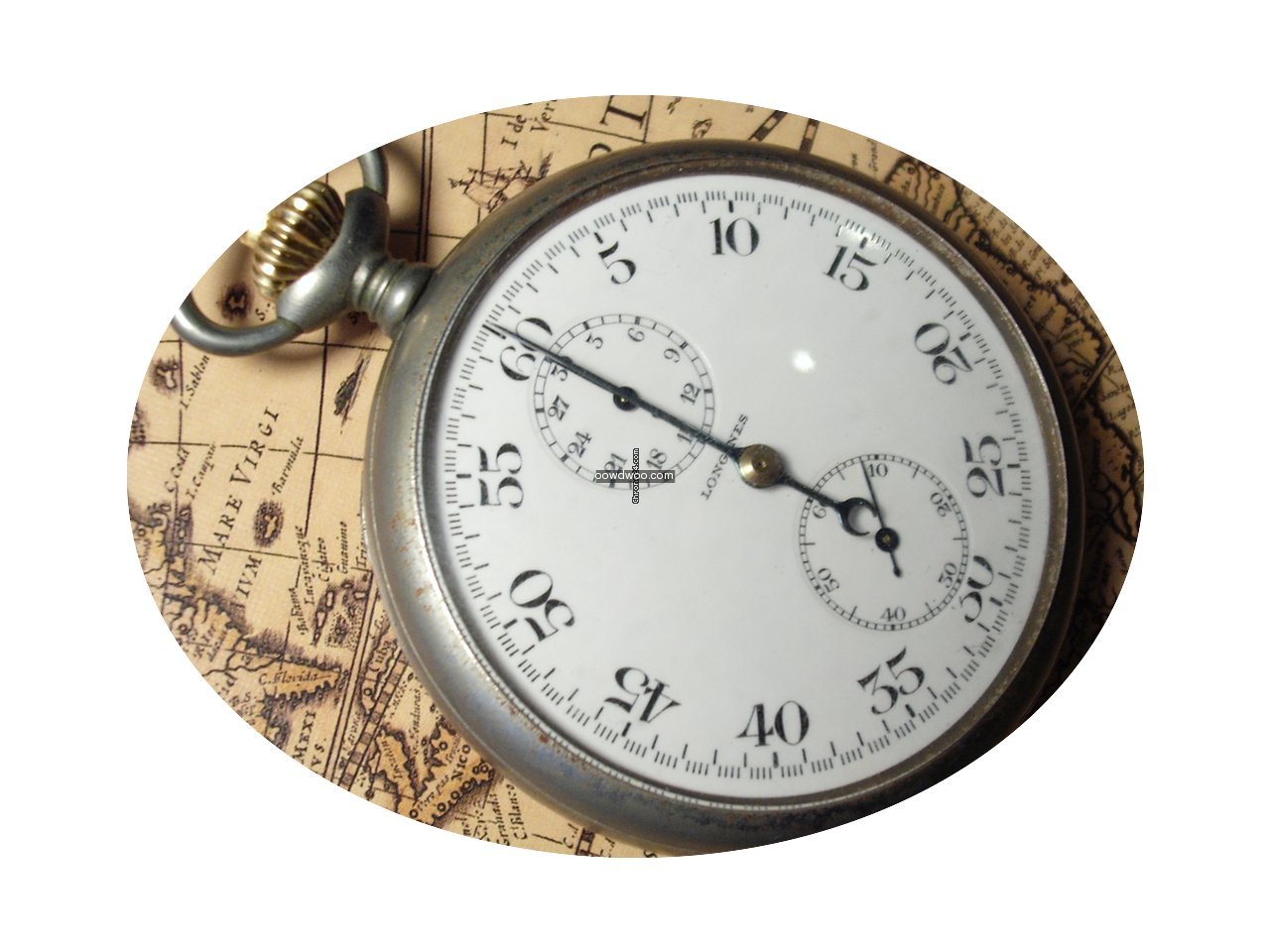 Longines U.S. NAVY pocket stopwatch mili...