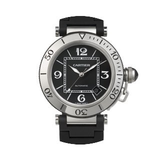 Cartier PASHA SEATIMER STAINLESS STEEL &...